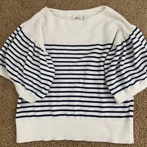 Vineyard vines puffed sleeved striped sweater
